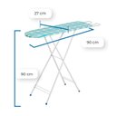 Ver imagem 2 de Tábua de Passar Roupa Madeira e Aço com Suporte para Ferro 3001 Estampas Sortidas Mdf