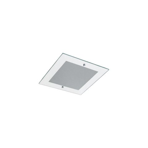 Luminária Plafon Embutir Espelhado 1 Lamp E27 Branco - 1101 Peq Esp