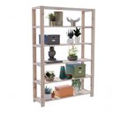 Ver imagem 1 de Movel em Madeira Treliça Pinus 6 Prateleiras Floreira