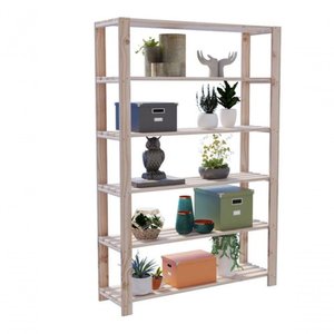 Movel em Madeira Treliça Pinus 6 Prateleiras Floreira