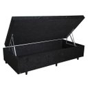 Ver imagem 1 de Cama Box Baú Solteiro Premium Suede Preto 41x88x188