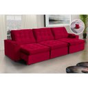 Ver imagem 1 de Sofá Londres 6 Lugares 3,20cm- de Casa Décor Estofados Cor:Vermelho:Vermelho