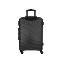 Ver imagem 4 de Mala Média para Viagem em Abs American Tourister Tesa Cadeado Integrado Rodas 360º Preta