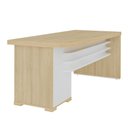 Ver imagem 3 de Mesa Tamburato com 4 Gavetas Ld Carvalho/Branco Artany