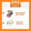 Ver imagem 2 de KIT - Prensa a Gás Crepes Suiço 6 Cavidades PRK-60G + Kit Gás - Progás