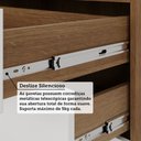 Ver imagem 7 de Quarto Modulado Queen de Canto com Guarda-roupas Maleiro e Cabeceira Paris Master Luciane Móveis