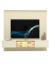 Ver imagem 2 de Conjunto Painel Home Modulo Suspenso de Parede TV 85 P Nanda Cor:Off White