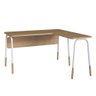 Mesa Escrivaninha Estação de Trabalho em L 136cm Home Office Asn 28001 Workflow Naturart - 5