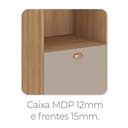 Ver imagem 7 de Cozinha Modulada Marti 3 Peças 200cm com Tampo Marrom/Fendi