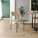 Ver mais imagens de Kit 08 Cadeiras Sala de Jantar L02 Bege Escuro
