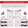 Sapateira Estreita 3 Gavetas Organizadora Banqueta Calçados Gancho Casaco Bolsa Hall Entrada Quarto - 7