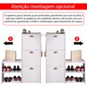 Ver imagem 7 de Sapateira Estreita 3 Gavetas Organizadora Banqueta Calçados Gancho Casaco Bolsa Hall Entrada Quarto