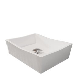 Conjunto Cuba de Apoio Atena Com Valvula Click Inox Branco - 2