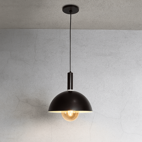 Luminária Pendente de Teto Nísia Esfera 30 Preto