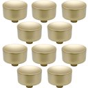 Ver imagem 1 de Kit 10 Puxadores 194 Yuma Ponto Dourados para Móveis Armários e Gavetas