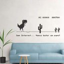 Ver imagem 1 de Adesivo Decorativo Frase Dinossauro Google-Pequeno 58x26cm