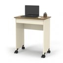 Ver imagem 2 de Mesa Escrivaninha Compacto Not 0,70 para Quarto e Office com Gaveta Off White/freijó