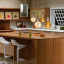 Ver imagem 6 de Kit 3 Pendentes Vintage Retro De Metal De 1M Com Lâmpadas Formato Diamante Com Filamentos LED De 4W 