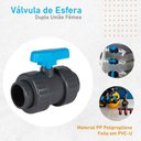 Ver imagem 3 de Válvula de Esfera Dupla União F/f 25mm - Aqua Plastic Solda
