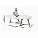 Ver imagem 2 de Mesa de Centro Oval Classic Tebarrot Nature Pes Madeira Amêndoa