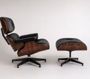 Ver imagem 4 de Poltrona Charles Eames com Puff - Pau Ferro em Couro Preto