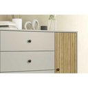 Ver imagem 6 de Cômoda de Quarto Mb 1059 C- 1 Porta e 4 Gavetas 100cm Mel-off White - Movelbento