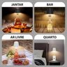 Luminaria Abajur de Garrafa Recarregavel Decoraçao Mesa Escrivaninha 3 Tons Ajustaveis Sala Quarto C - 9