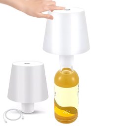 Luminaria Abajur de Garrafa Recarregavel Decoraçao Mesa Escrivaninha 3 Tons Ajustaveis Sala Quarto C - 10