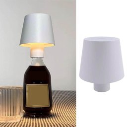 Luminaria Abajur de Garrafa Recarregavel Decoraçao Mesa Escrivaninha 3 Tons Ajustaveis Sala Quarto C - 3