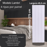 Painel Ripado/forro Lambri Branco 2750 X 455 X 9mm - 2