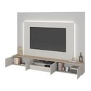 Ver imagem 7 de Rack com Painel para TV 84 Polegadas em MDF, com LED Casuá Bege Argila/Galiano