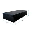 Ver imagem 3 de Cama Baú Solteiro 88 Tecido Sintético Preto com Colchão Toronto Molas Ensacadas Branco D33