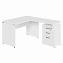 Ver imagem 6 de Mesa em L Mesa em L 1,20m com Gaveteiro 3 Gavetas 120cm Branco F5 Office