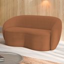 Ver imagem 1 de Sofá Decorativo 1,80cm 2 Lugares Íbis Bouclê Terracota G33 - Gran Belo