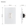 Interruptor de Persianas e Cortina + Placa 4x2 10a Margirius Cor:branca - 3