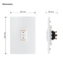 Ver imagem 3 de Interruptor de Persianas e Cortina + Placa 4x2 10a Margirius Cor:branca