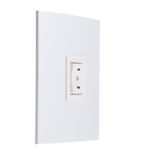 Interruptor de Persianas e Cortina + Placa 4x2 10a Margirius Cor:branca
