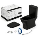 Ver imagem 3 de Kit Vaso Sanitario Caixa Acoplada Incepa Boss Black Matte 1897230081108