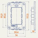 Ver imagem 6 de Conjunto 4×2 Interruptor Simples Moderno 10a 250v Margirius Linha B3 Ótimo Acabamento