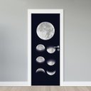 Ver imagem 1 de Adesivo Porta - Fases da Lua 5 Faxprint Adesivo de Porta