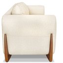 Ver imagem 5 de Kit 2 Poltronas Para Sala de Estar Lottus Linho Natural Pés Castanho - Pallazio