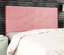 Ver imagem 3 de Cabeceira Estofada Box Casal Queen Size Encosto para Cama T Cross 164x126 Cm Rosa