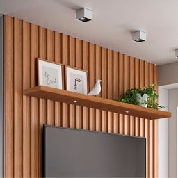 Prateleira 150 Cm com Led e Suporte Invisivel Dlc Freijó - 5