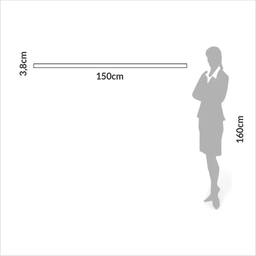 Prateleira 150 Cm com Led e Suporte Invisivel Dlc Freijó - 4