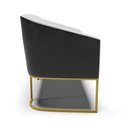 Ver imagem 6 de Sofá 2 Lugares Namoradeira Industrial Dourado Stella Pto/linho D03 - D’Rossi