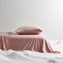 Ver imagem 6 de Kit Jogo de Lençol 3 Peças para Cama de Solteiro Ponto Palito Percal 400 Fios Solteiro Rosé Basic