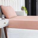 Ver imagem 3 de Kit Jogo de Lençol 3 Peças para Cama de Solteiro Ponto Palito Percal 400 Fios Solteiro Rosé Basic