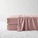 Ver imagem 4 de Kit Jogo de Lençol 3 Peças para Cama de Solteiro Ponto Palito Percal 400 Fios Solteiro Rosé Basic