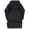 Poltrona do Papai Retrátil Reclinável em Veludo Preto Conforto Harmônica Móveis - 5