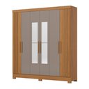 Ver imagem 6 de Guarda Roupa Casal 6 Portas com Espelho 3 Gavetas BE380 Briz